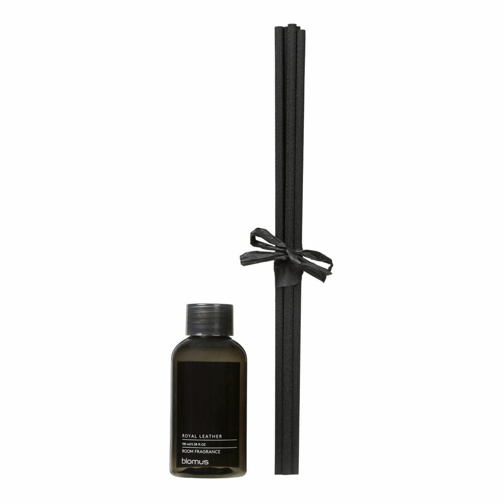 Blomus Raumduft Nachfüllset FRAGA royal leather, Duftöl, Kunststoff, schwarz, 100 ml, 69231