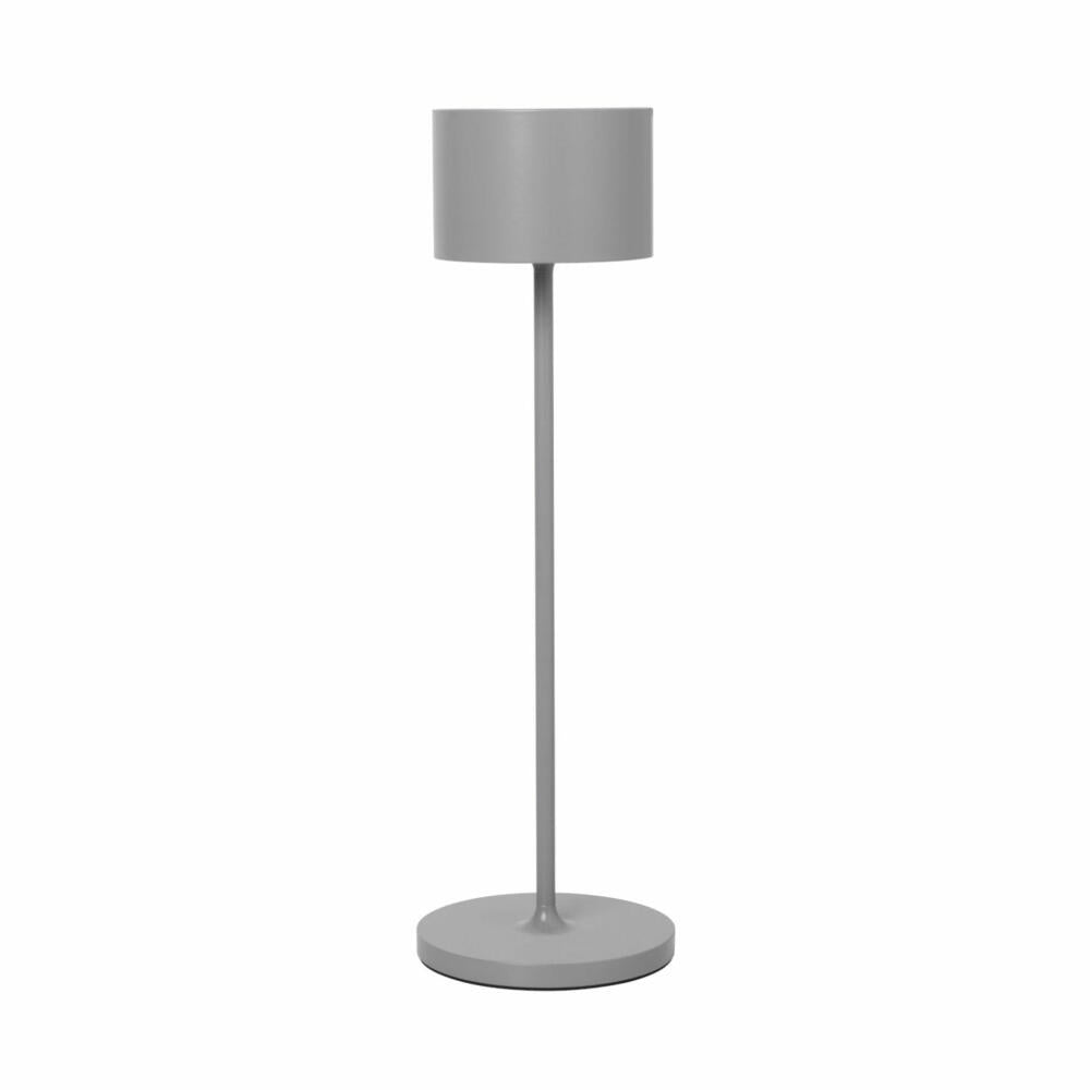 Blomus Mobile LED-Leuchte FAROL Satellite, LED-Lampe, Stehleuchte, Tischleuchte, Aluminium, Grau, 66125