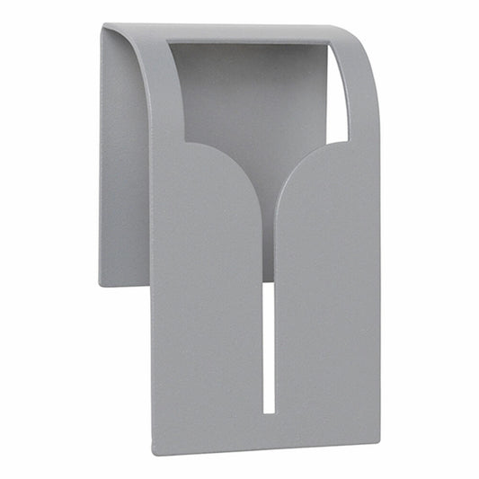 Blomus towel clamp Bogo, towel holder, wall clamp, powder-coated steel, Sharkskin, 64183