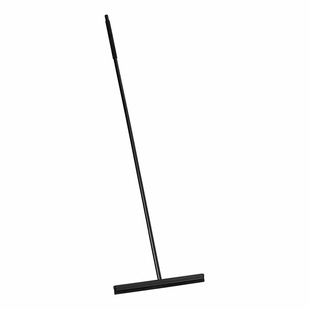Blomus Bodenwischer Modo Mit Halterung, Badwischer, Schiebewischer, Stahl pulverbeschichtet, Bambus, Silikon, Black, 36 cm Wischbreite, 69258