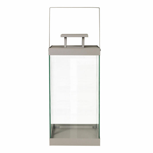 Blomus Lantern Finca Large, Indoor Lantern, Wind Light, Powder-Coated Steel, Clear Glass, Mourning Dove, 46 cm, 66187