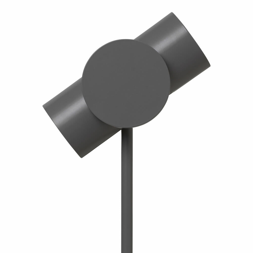 Blomus Schreibtischleuchte Stage S, Tischleuchte, Lampe, Aluminium matt pulverbeschichtet, Kunststoff, Warm Gray, 47 cm, 66182