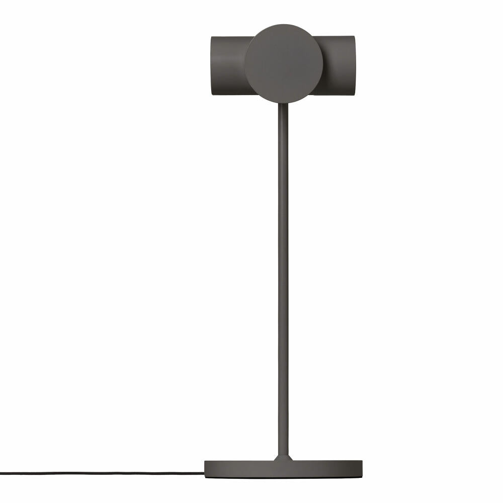 Blomus Schreibtischleuchte Stage S, Tischleuchte, Lampe, Aluminium matt pulverbeschichtet, Kunststoff, Warm Gray, 47 cm, 66182