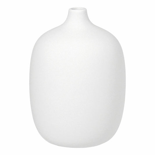 Blomus Vase Ceola, Dekovase, Blumenvase, Keramik, White, H 18,5 cm, D 13,5 cm, 66169