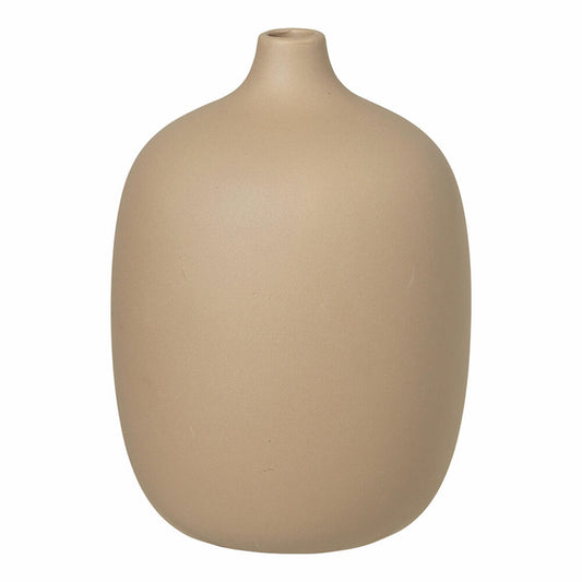 Blomus Vase Ceola, Dekovase, Blumenvase, Keramik, Nomad, H 18,5 cm, D 13,5 cm, 66174