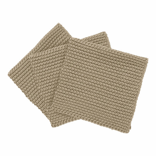 Blomus dishcloths set of 3 Wipe Perla, kitchen towel, drying cloth, cotton, Nomad, 25 x 25 cm, 64234