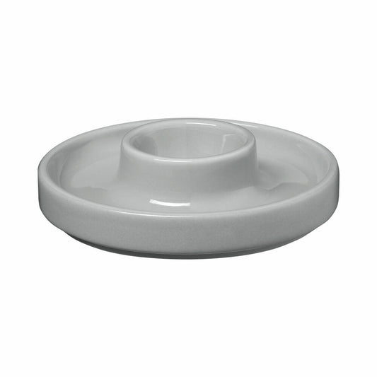 Blomus Pilar Eierbecher, 2er Set, Eibecher, Eierhalter, Eier Becher, Keramik, Mirage Gray, 64271