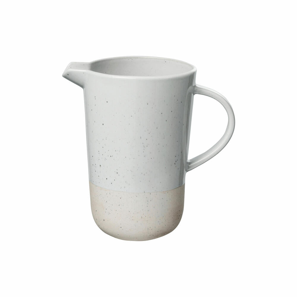 Blomus Sablo jug, water jug, jug, handle jug, juice jug, carafe, ceramic, sand, 1 L, 64160
