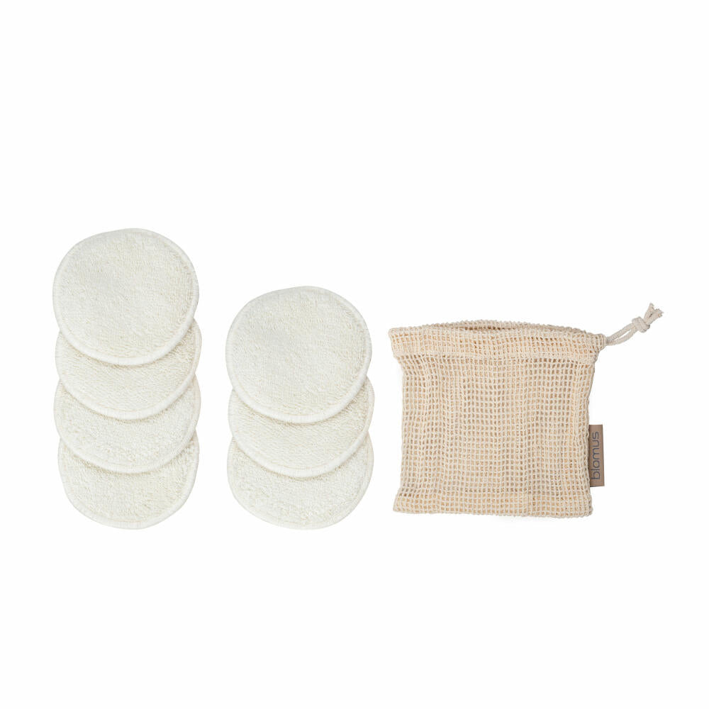 Blomus Make-Up Entfernungspads 7er-Set Asea Moonbeam, Abschminkpads, Baumwolle, 8 cm, 66346