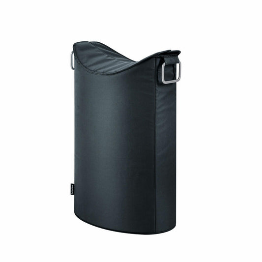 Blomus Frisco Wäschesammler, Wäschekorb, Wäschebox, Aluminium / Kunstfaser, Black, 65 L, 66348