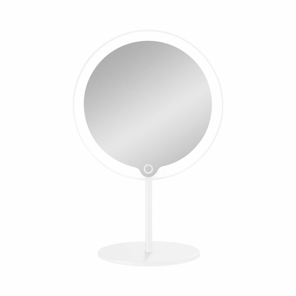 Blomus LED cosmetic mirror Modo White, titanium coating, plastic, 66351
