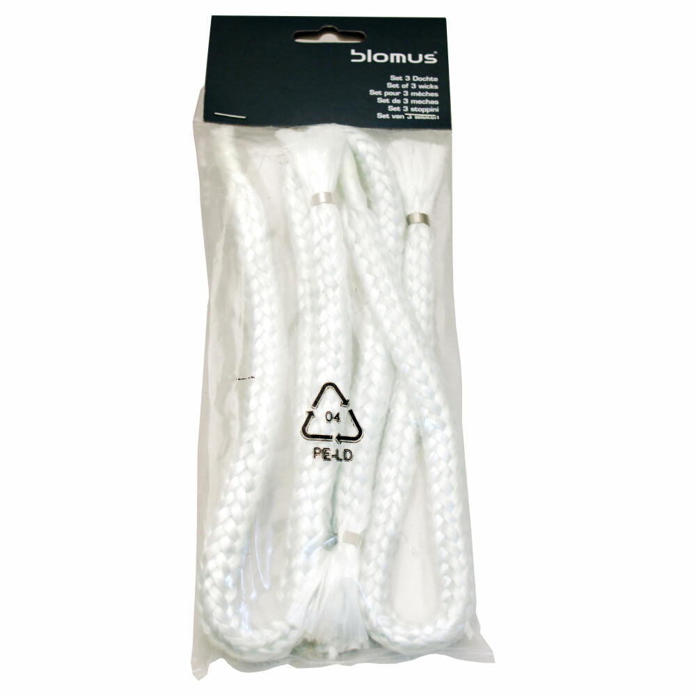 Blomus wicks 11mm for garden torch Palos article no. 65021 / 65022 / 65093, set of 3, spare part, 88033