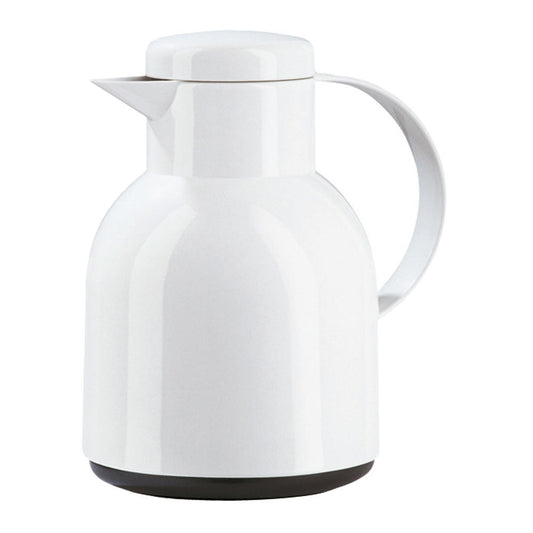 Emsa Samba Insulated Jug Quick Press 1 L White, Teapot, Coffee Pot, 504229