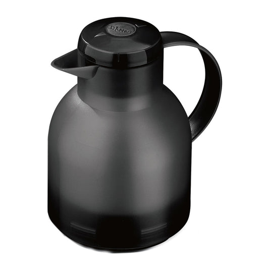 Emsa Samba Insulated Jug Quick Press 1 L Black Translucent, Teapot, Coffee Pot, 504235
