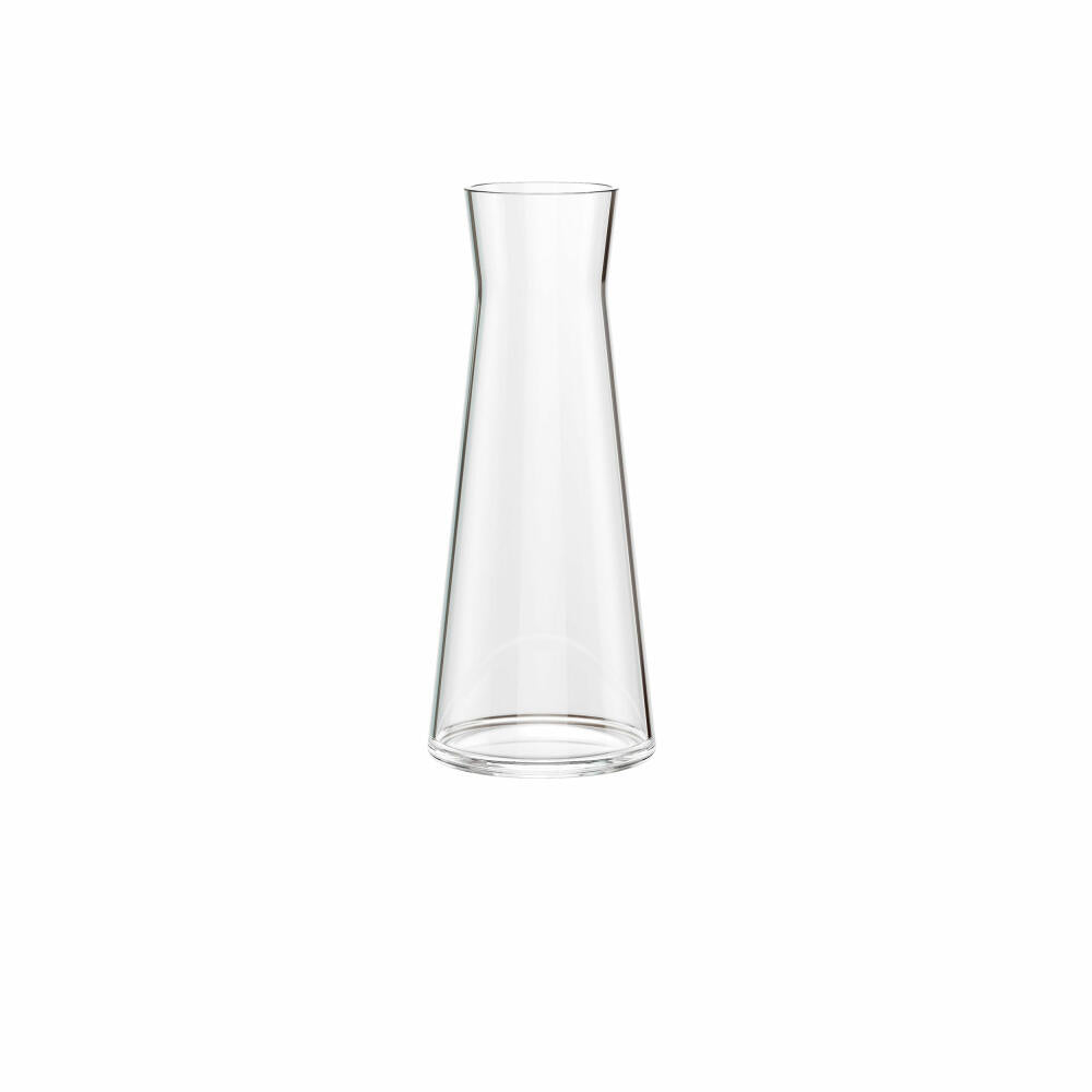 Emsa Flow Slim Friends Karaffe, Wasserkaraffe, Glaskaraffe, Kühlung, Glas, Hellgrün, 1 L, 515478