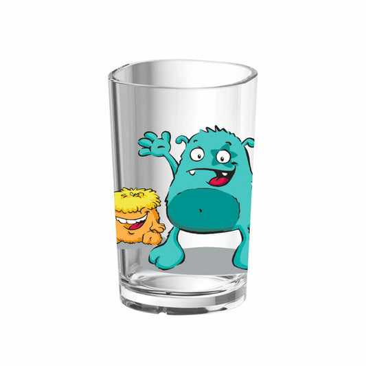 Emsa children's drinking glass, glass, glasses, children's glass, drinking glass, juice glass, monster, 200 ml, 516275