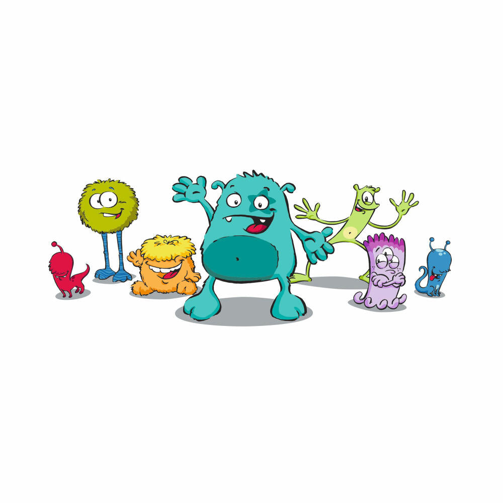 Emsa Kindertrinkglas, Glas, Gläser, Kinderglas, Trinkglas, Saftglas, Monster, 200 ml, 516275
