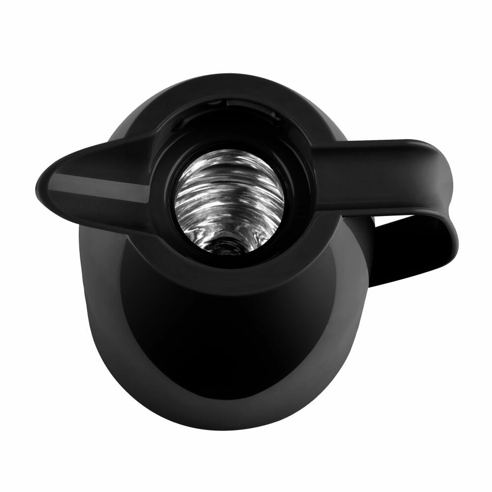 Emsa Mambo QT insulated jug, jug, coffee jug, thermos flask, plastic, high gloss black, 1 L, 517005