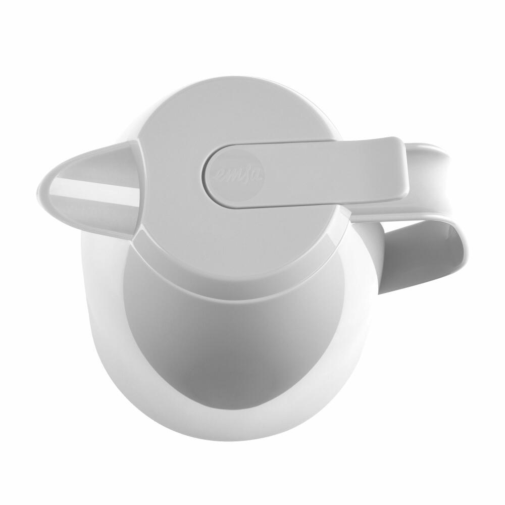Emsa Mambo QT Isokanne, Kanne, Kaffeekanne, Thermokanne, Kunststoff, Hochglanz Weiß, 1.5 L, 517008