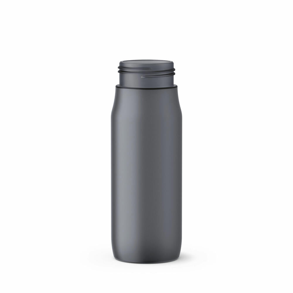 Emsa Sport Drinking Bottle Squeeze, Sports Bottle, Water Bottle, PE Plastic, Anthracite, 600 ml, 518086