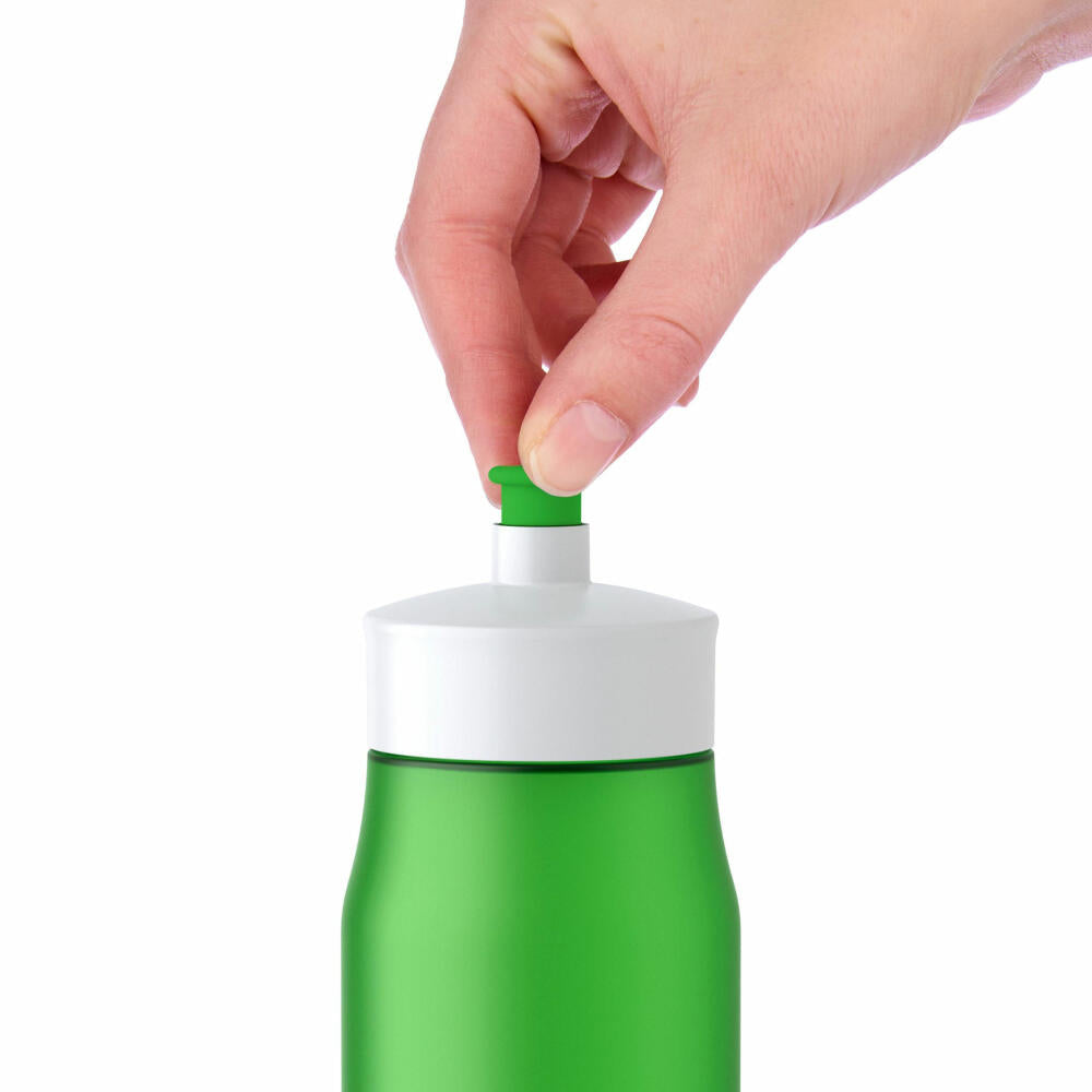 Emsa Squeeze Sport Drinking Bottle, Drinking Bottle, Drinks Bottle, Sports Bottle, Plastic, Green, 600 ml, 518088