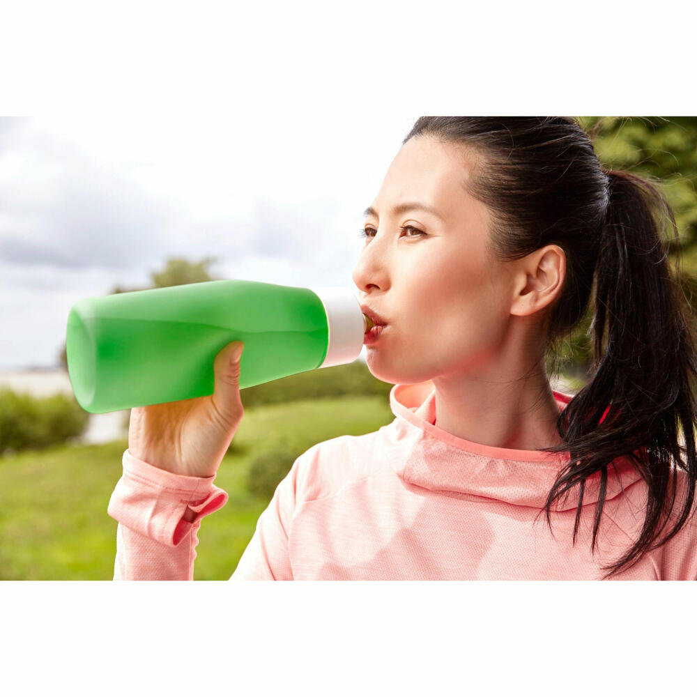 Emsa Squeeze Sport Drinking Bottle, Drinking Bottle, Drinks Bottle, Sports Bottle, Plastic, Green, 600 ml, 518088