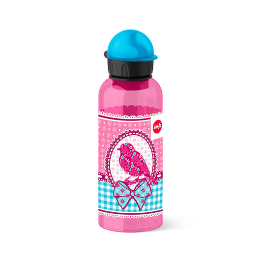 Emsa Teens Tritan Trinkflasche, Kindertrinkflasche, Flasche, Kunststoff, Birdy Bow, 600 ml, 518130