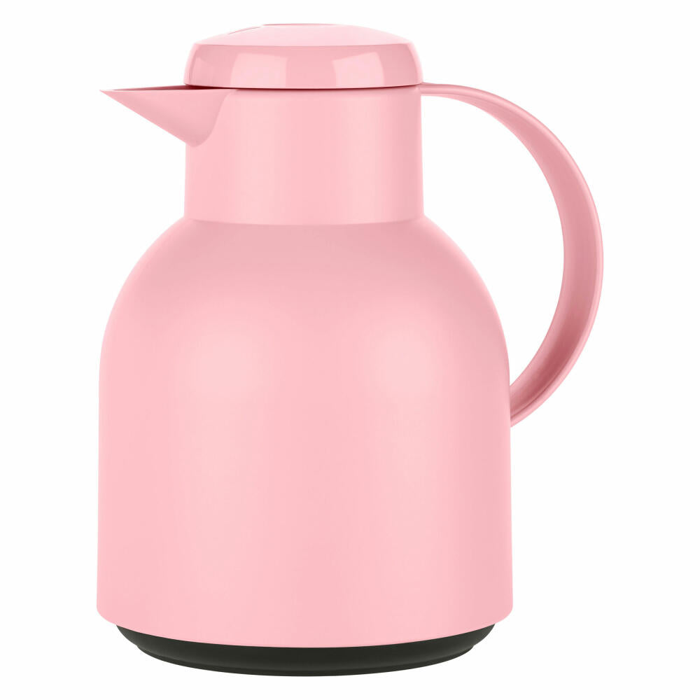 Emsa SAMBA insulated jug Quick Press, jug, teapot, coffee pot, coffee, plastic, powder rose, 1 L, F4010300