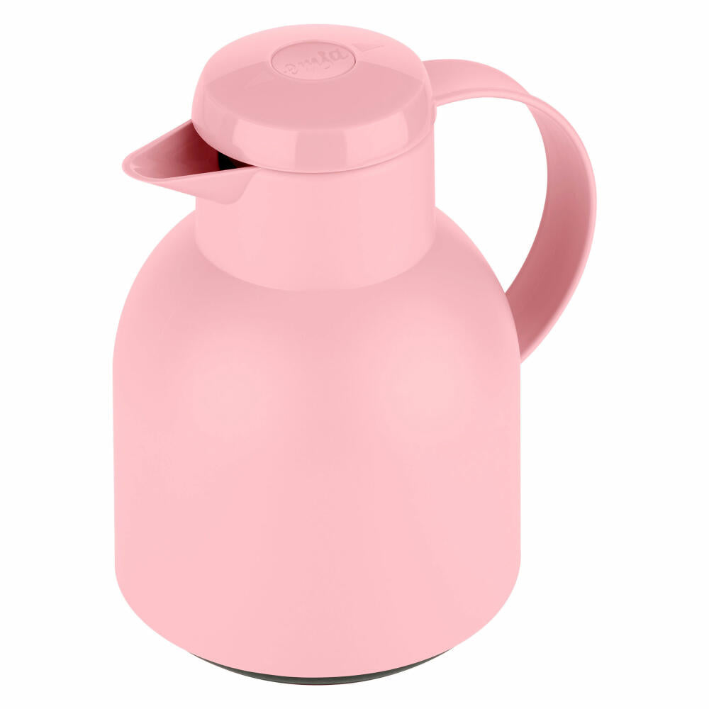 Emsa SAMBA insulated jug Quick Press, jug, teapot, coffee pot, coffee, plastic, powder rose, 1 L, F4010300