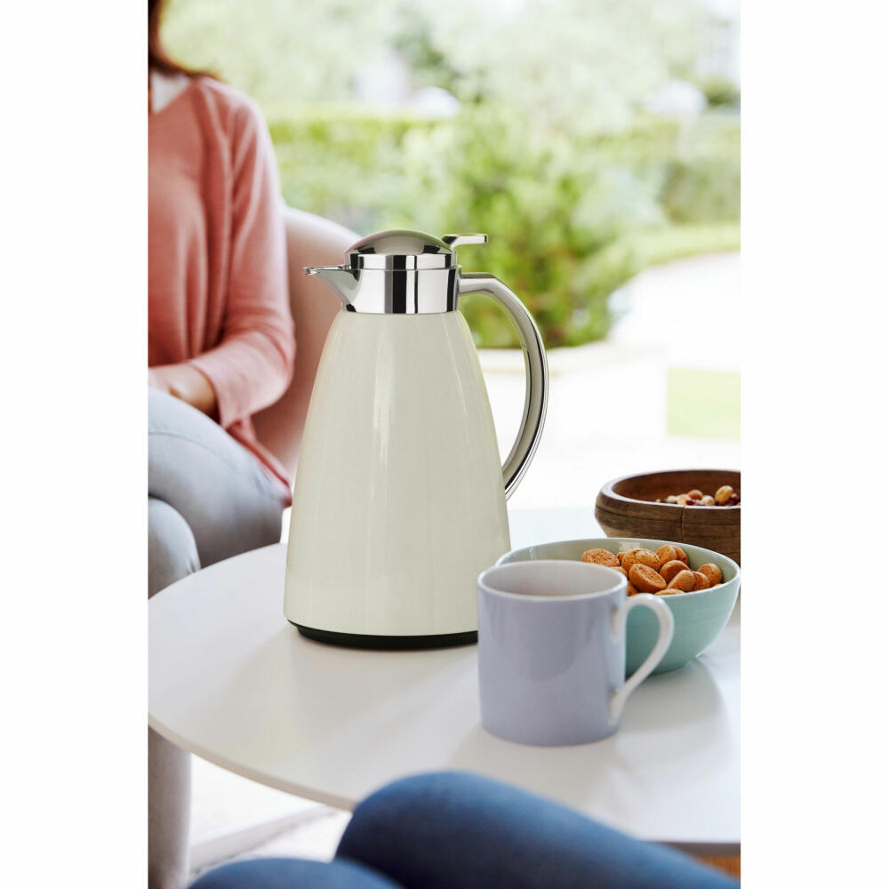 Emsa CAMPO insulated jug Quick Tip, jug, teapot, coffee pot, coffee, stainless steel, pastel mint, 1 L, F4130300