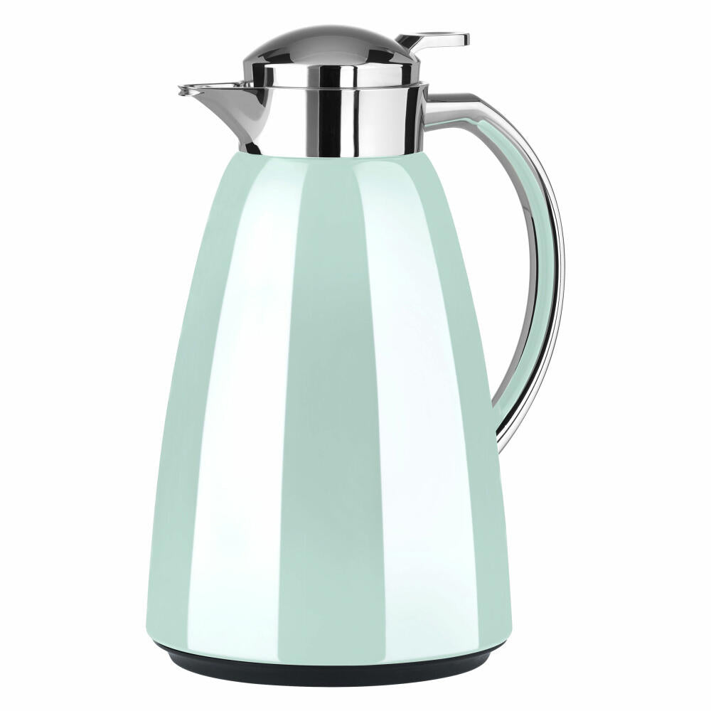 Emsa CAMPO insulated jug Quick Tip, jug, teapot, coffee pot, coffee, stainless steel, pastel mint, 1 L, F4130300