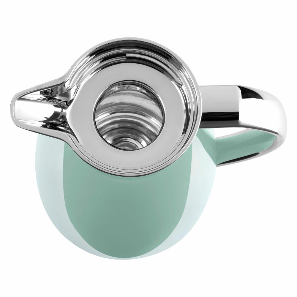 Emsa CAMPO insulated jug Quick Tip, jug, teapot, coffee pot, coffee, stainless steel, pastel mint, 1 L, F4130300