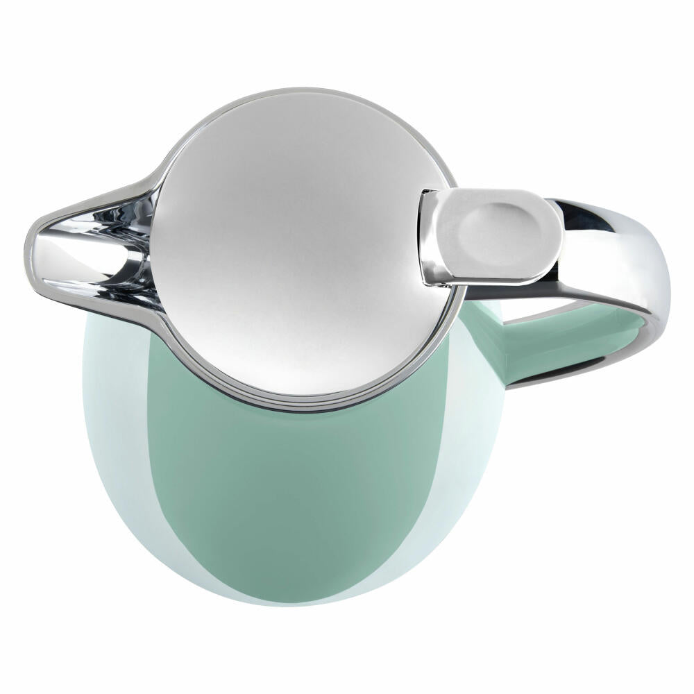 Emsa CAMPO insulated jug Quick Tip, jug, teapot, coffee pot, coffee, stainless steel, pastel mint, 1 L, F4130300
