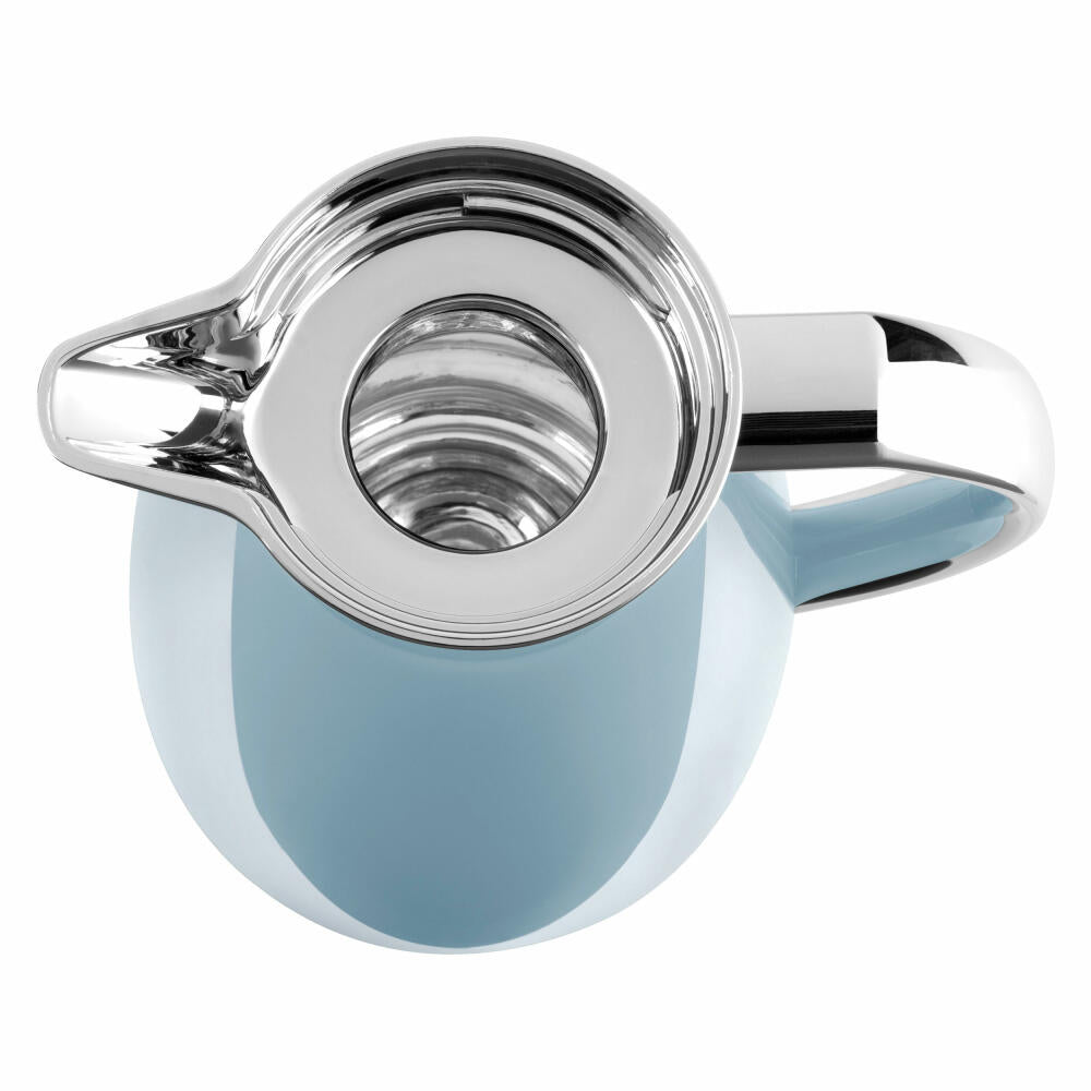 Emsa CAMPO Isolierkanne Quick Tip, Kanne, Teekanne, Kaffeekanne, Kaffee, Edelstahl, Pastell-Blau, 1 L, F4130400