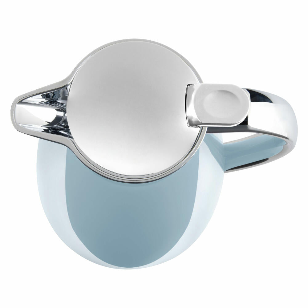 Emsa CAMPO Isolierkanne Quick Tip, Kanne, Teekanne, Kaffeekanne, Kaffee, Edelstahl, Pastell-Blau, 1 L, F4130400