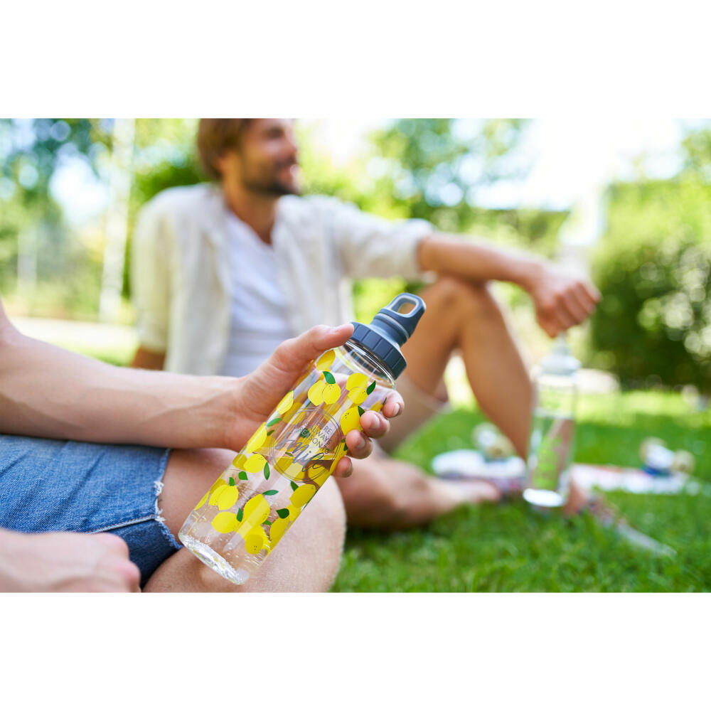 EMSA Drink2Go TRITAN drinking bottle Smile Lemons, water bottle, bottle, 0.7 L, N30313