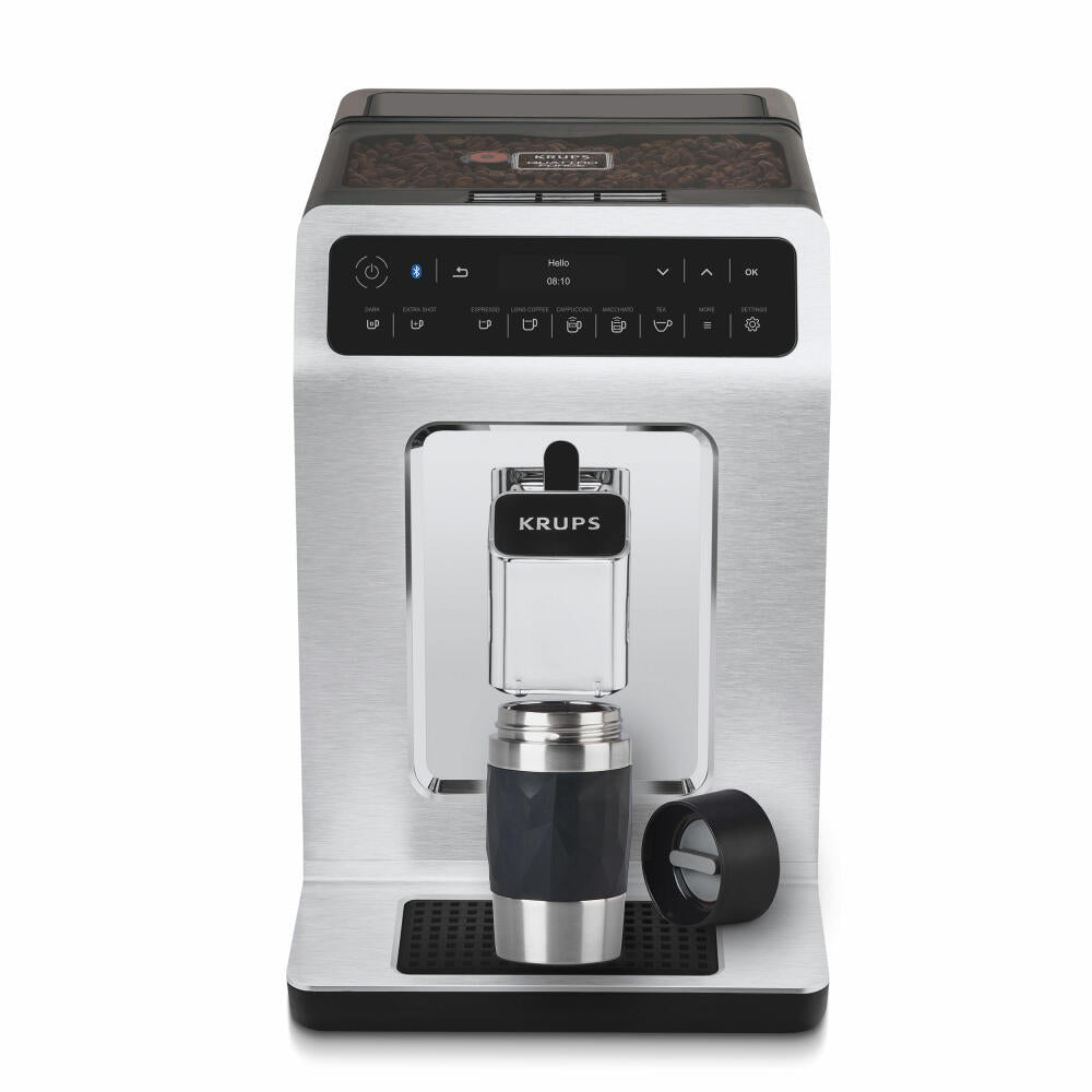 Emsa Isolierbecher Travel Mug Compact, Thermobecher, To-Go-Becher, Edelstahl, Schwarz, 300 ml, N2160100