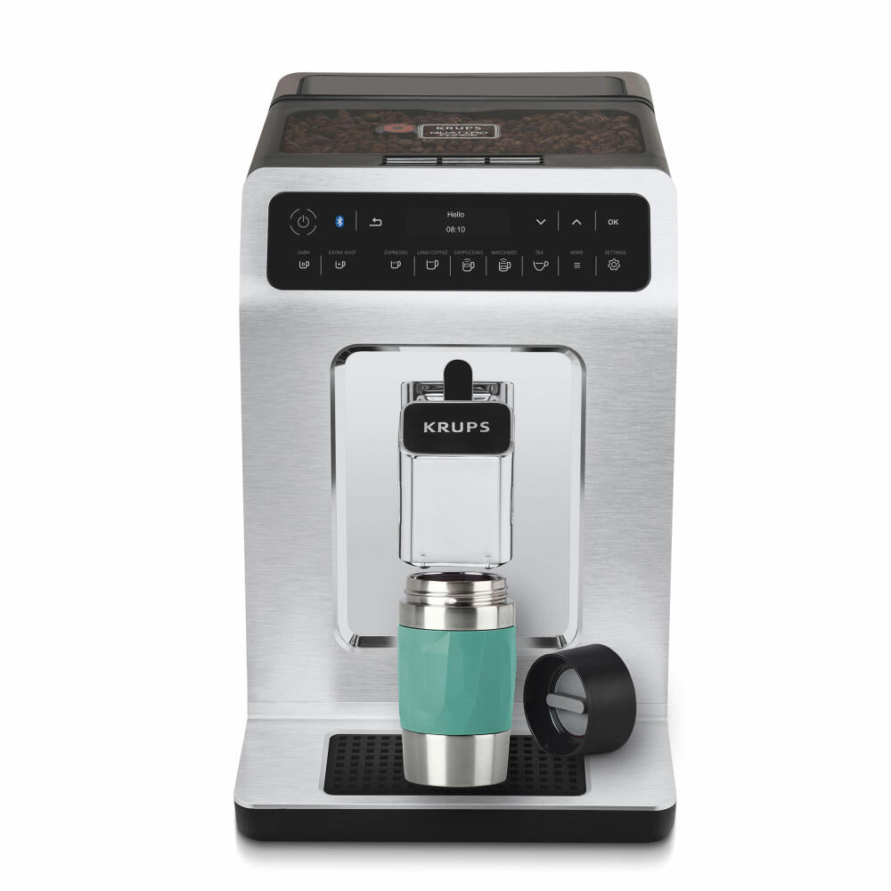 Emsa Isolierbecher Travel Mug Compact, Thermobecher, To-Go-Becher, Edelstahl, Petrol, 300 ml, N2160300