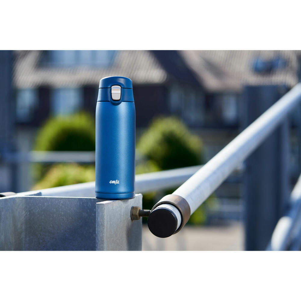 EMSA Travel Mug Light insulated mug, iso mug, iso mug, thermo mug, stainless steel, blue, 0.4 L, N21509