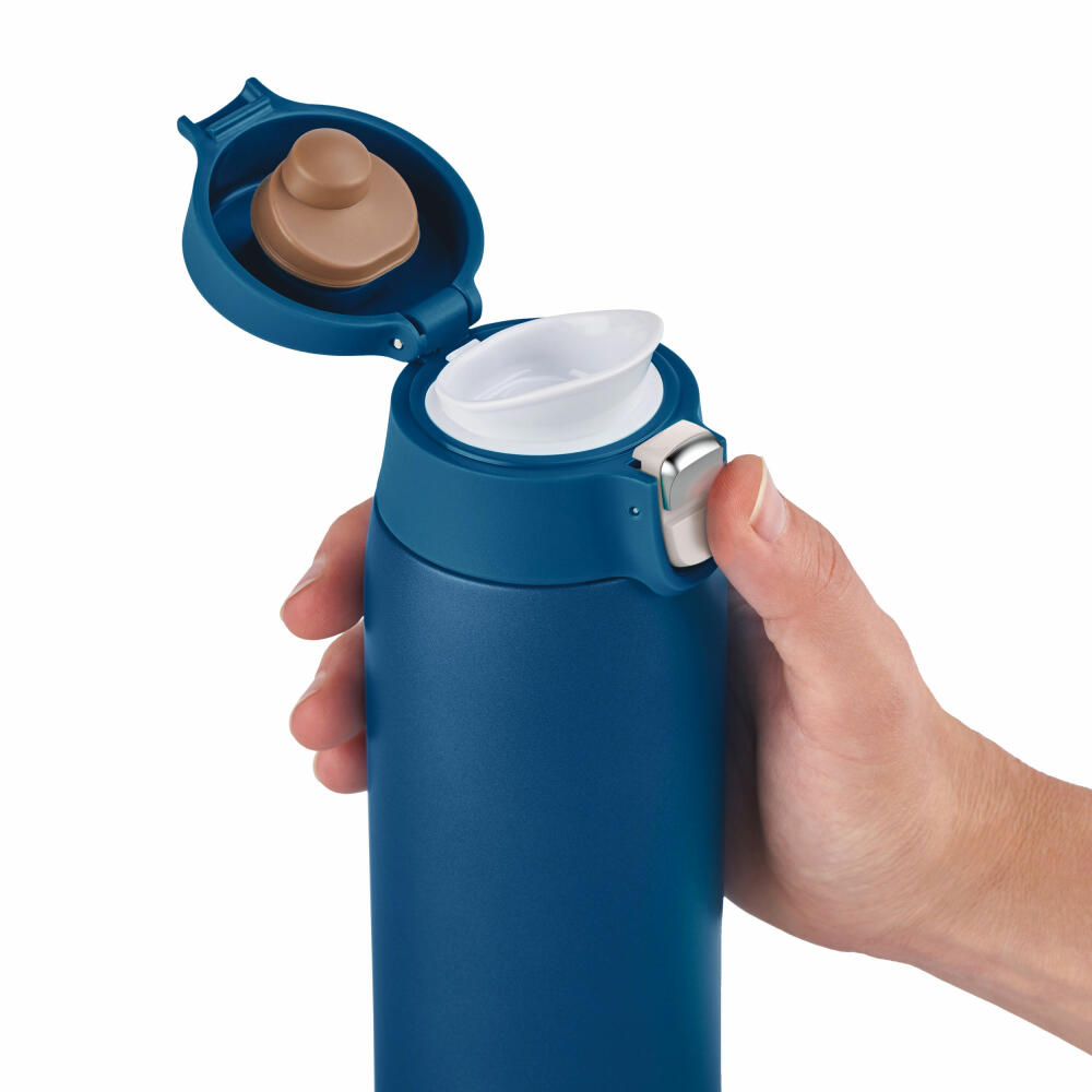 EMSA Travel Mug Light insulated mug, iso mug, iso mug, thermo mug, stainless steel, blue, 0.4 L, N21509