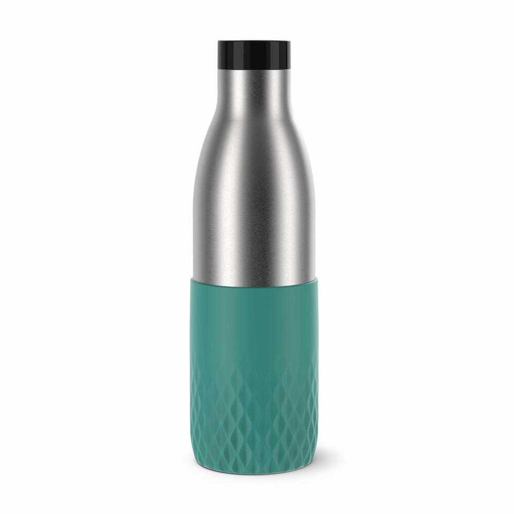 EMSA BLUDROP SLEEVE drinking bottle, water bottle, bottle, stainless steel, green, 0.7 L, N31112
