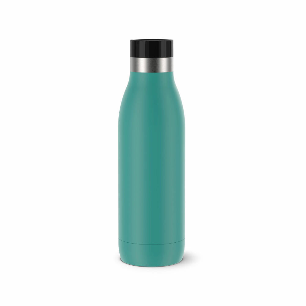 EMSA BLUDROP COLOR Trinkflasche, Wasserflasche, Flasche, Edelstahl, Grün, 0.5 L, N31102