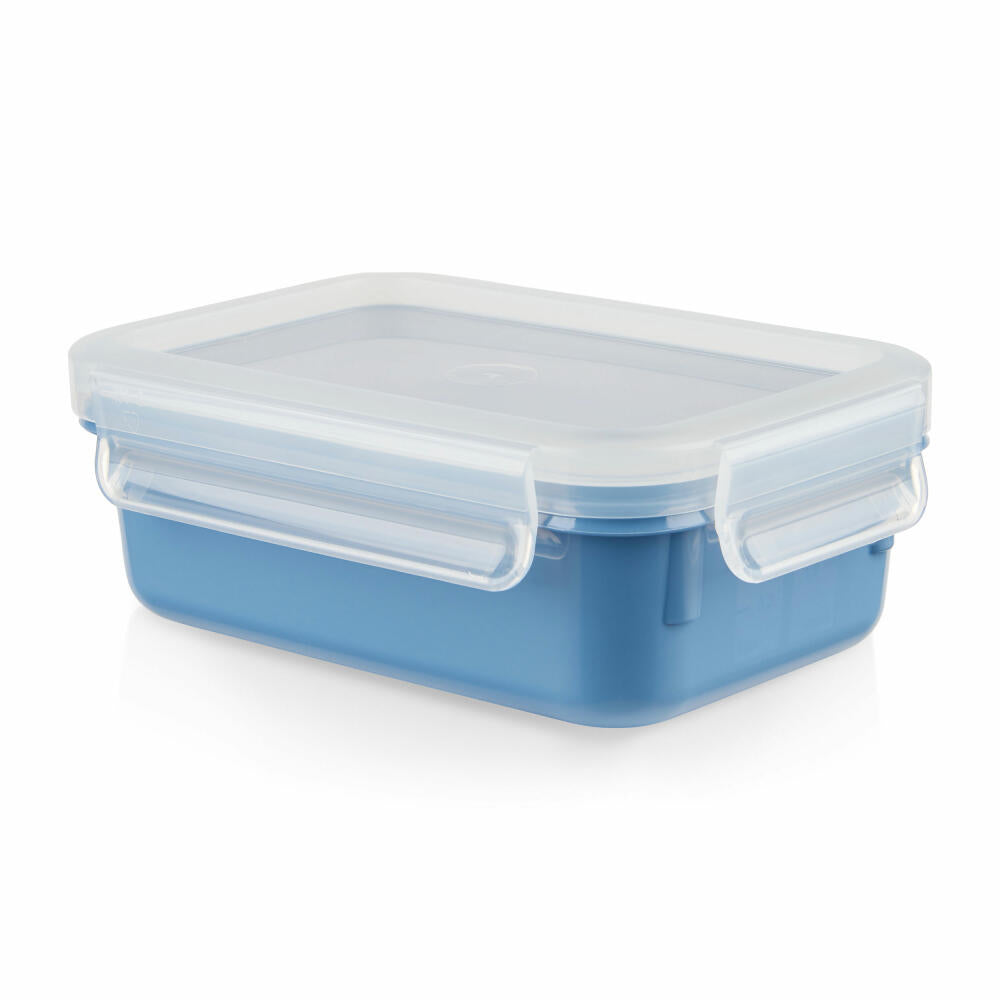 EMSA Clip &amp; Close COLOR EDITION food storage container, storage container, plastic, aqua blue, 0.55 L, N10122