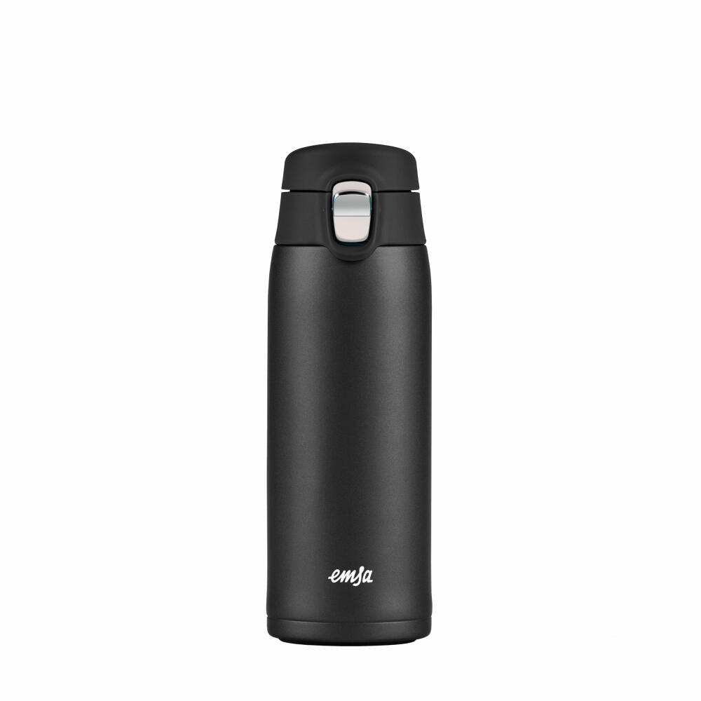 Emsa Isolierbecher Travel Mug Light, Edelstahl, PP, Schwarz, 400 ml, N21517