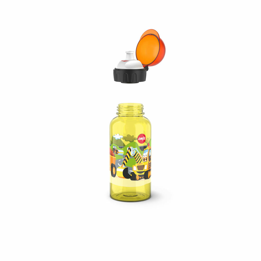 EMSA Kids Tritan Trinkflasche Bagger, Wasserflasche, Flasche, Kinder, Kunststoff, 0.4 L, N30511