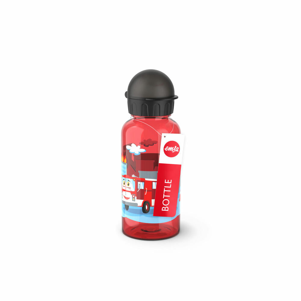 EMSA Kids Tritan Drinking Bottle Fire Brigade, Water Bottle, Bottle, Children, Plastic, 0.4 L, N30512