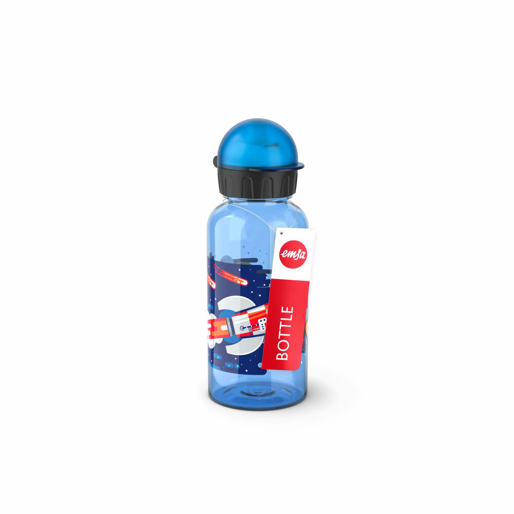 EMSA Kids Tritan Drinking Bottle Space, Water Bottle, Bottle, Children, Plastic, 0.4 L, N30513