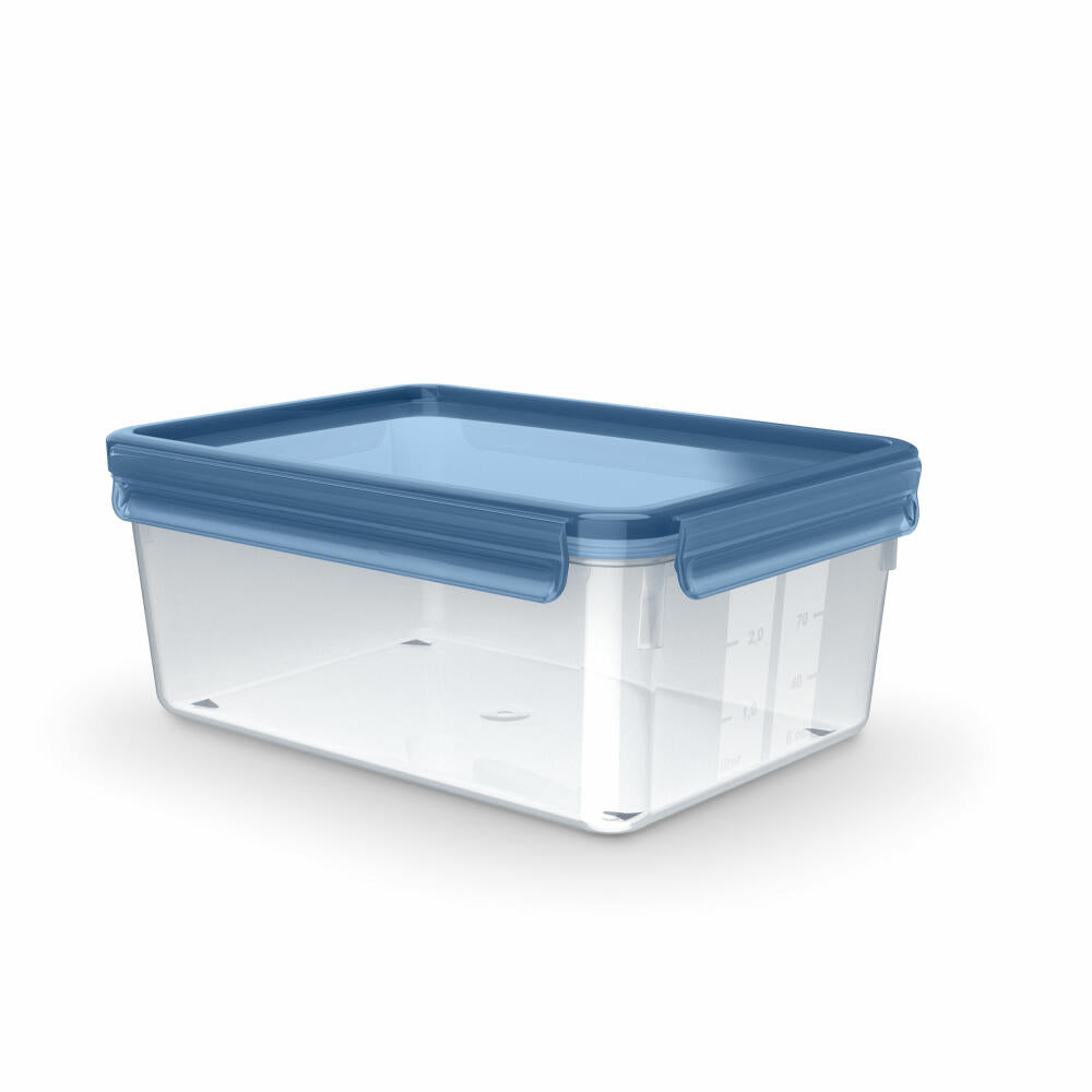 Emsa Frischhaltedose Clip & Close Eco, PP-Kunststoff, TPE, Blau, Transparent, 3.7 L, N11716