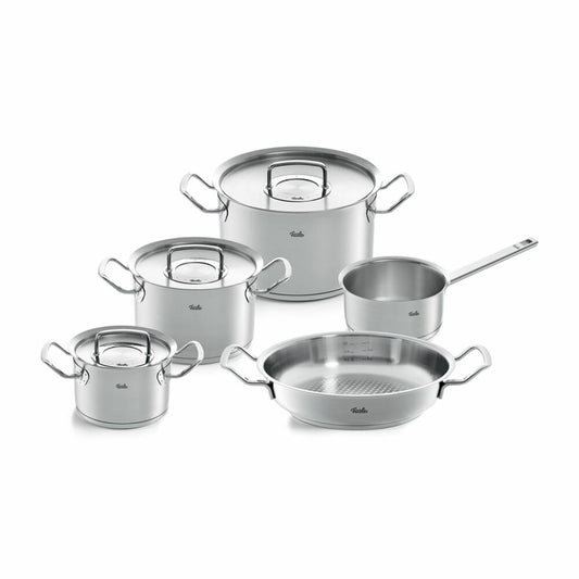 Fissler Original-Profi Collection Set 5-tlg. Mit Stielkasserolle und Servierpfanne, Edelstahl 18/10, 084-388-05-001