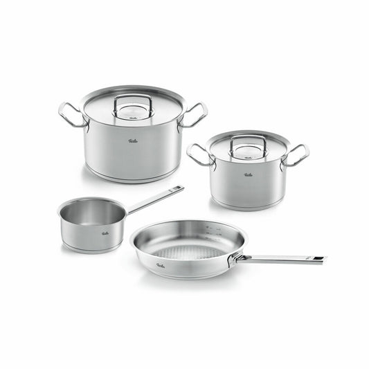Fissler Original-Profi Collection Set 4-tlg. Mit Stielkasserolle und 24 cm Pfanne, Edelstahl 18/10, 084-378-04-000